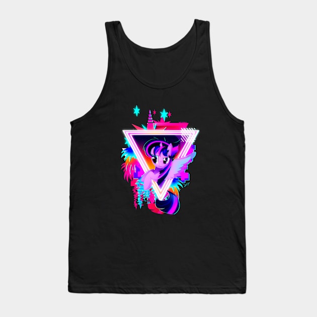 Neon Twilight Sparkle Tank Top by Ilona's Store